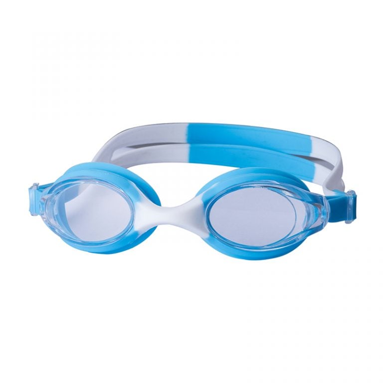 kids silicone swim goggles blue